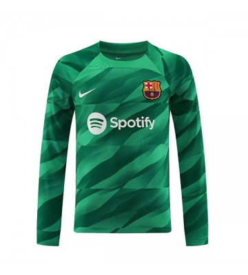 Lacne Muži Futbalové dres Barcelona Brankarsky  2023-24 Dlhy Rukáv - Domáci